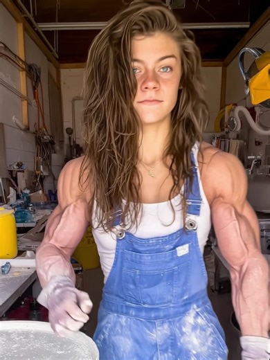 Stronger Muscle Girl 262 #fyp #fitwomen #musclegirl #gymlover #gymlifestyle #fitnessfreak She’s just living her life… built like a legend. Strength in silence. 🔥