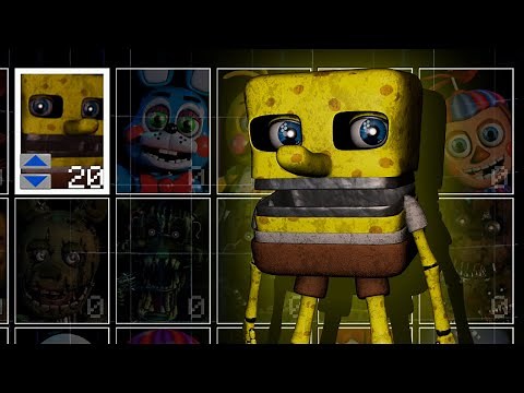 SpongeBob is turned into Animatronic in UCN! SpongeBob + FNaF! (UCN Mods)