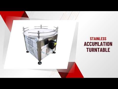Stainless Accumulation Turntable - Custom Handling Solution
