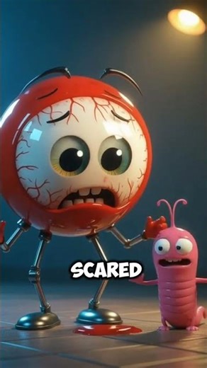 A Worm Scared a GIANT Eyeball?! 👁️🐛 | 3D Surreal Animation Ideas