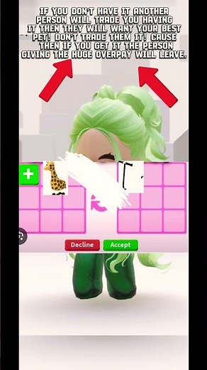 Watch out for this scam in adopt me! 😱#froggy #roblox #dance