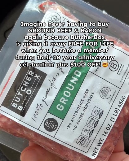 🚨10th Anniversary Flash Sale🚨Get $100 off plus Bacon and 100% grass-fed Ground Beef FREE for life when you resume your ButcherBox membership today! That's $578* in annual savings. Act fast, sale ends 9/25! | ButcherBox