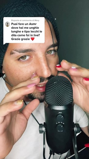 ASMR Long Nails Experience with Microphone