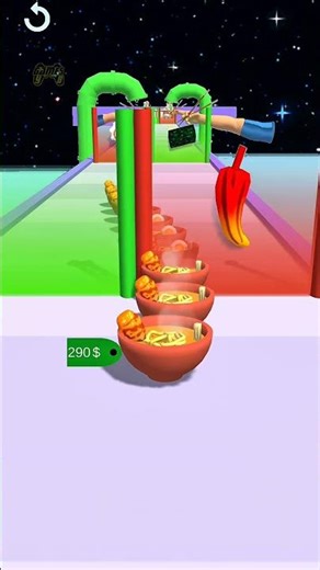 INSANE!! Ramen Stack Run lvl 183🍜 #gaming #shorts #ramen