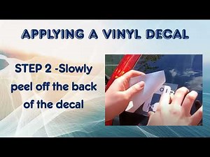 HOW TO APPLY VINYL DECAL INSTRUCTIONS