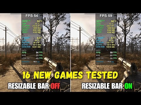 Resizable BAR in 2025 | ON vs OFF in 16 New Games! (RTX 3070)