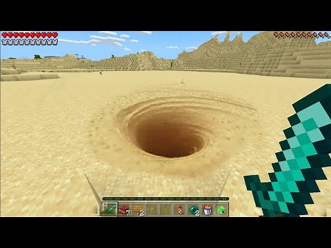 How To Make A Realistic Sinkhole Trap in Minecraft , Xbox, Ps3, Ps4, Pe, Switch!!