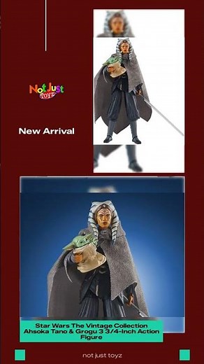Star Wars The Vintage Collection Ahsoka Tano & Grogu 3 3/4-Inch Action Figure