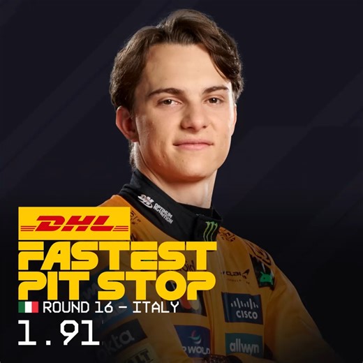 McLaren aced the DHL Fastest Pit Stop with Oscar with THE quickest stop of the season 🙌 Get all the pit stop data from the Italian Grand Prix here 👉 https://f1.com/DHL-FastestPitStop | F1