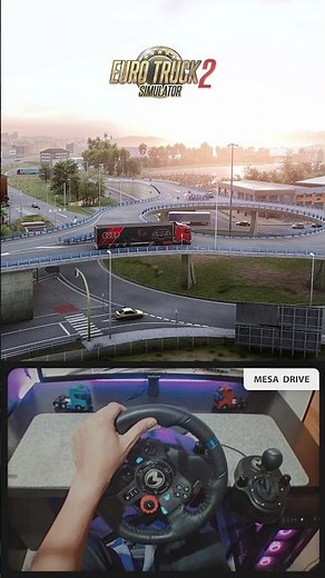 Mercedes-Benz Actros MP6 / Euro Truck Simulator 2 / Logitech G29 Gameplay / Snowymoon graphics mod