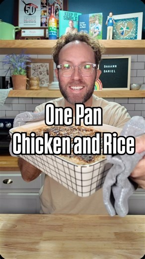 One Pan Chicken and Rice! #onepan #chickenandrice #casserole #easyrecipe #weeknightmeal | Your Barefoot Neighbor