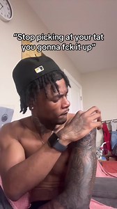 Yall be picking your tat when it start peeling during the healing process #fyp #jayervin #tats
