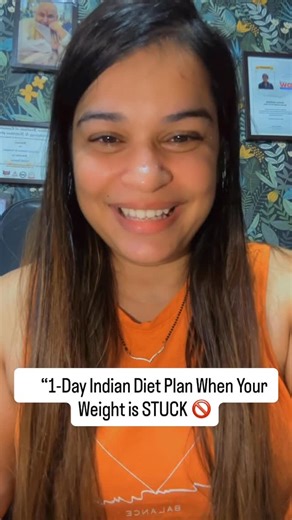Dt.Sonali Sharma on Instagram: "“1-Day Indian Diet When Your Weight is STUCK! Follow this simple mono diet to lose 1 kg in 24 hours. No starving, just clean eating #weightlossindia #monodiet #1daydiet #quickweightloss #dietbyfitsoul #indianweightloss #stuckweightloss #bellyfatdiet #detoxday #indianmealplan"