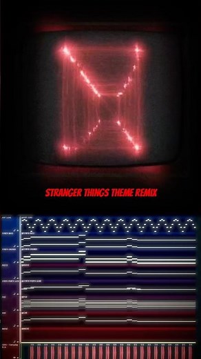 Stranger things theme remix by OUTGAIN #strangerthings #flstudio #oscilloscope #musicproducer