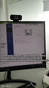 BYD Office Desktop PC with Corrupt Windows problem has been reinstalled at BYD Sidoarjo