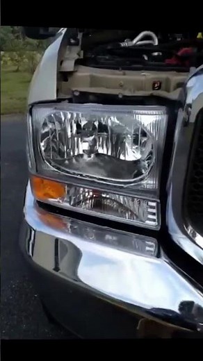 F250 Superduty 99-02 upgrade to the 03-04 style headlamps (showing my friend Chris)
