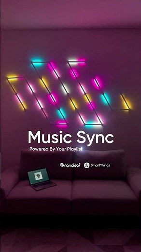 Nanoleaf x Smartthings - Powered by your playlist. 🎶