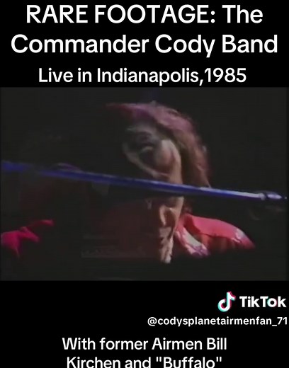 Rare footage of the Commander Cody Band live in Indianapolis in June of 1985 with former bandmates Bill Kirchen and
