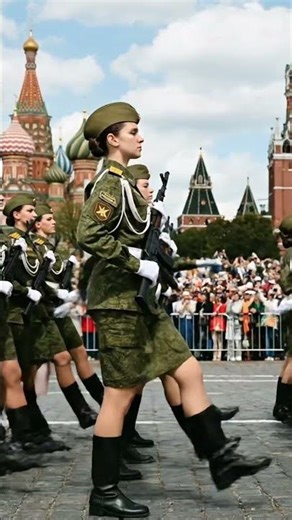 Power & Discipline – Russian Woman Soldier Parade 🇷🇺🔥
