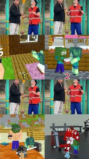 Top 4 Pranks ! Part 2 😈🤣 #minecraftanimation #short #sigma