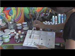 Acrylic Painting Techniques : How to Create a Color Palette With Acrylic