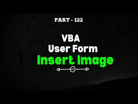 Part 122 - VBA User Form | Insert Image | Smart & Easy Way | Hindi