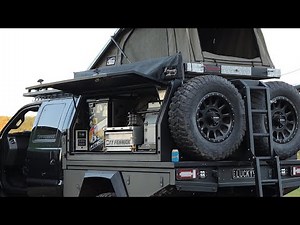 MY ULTIMATE OVERLAND CAMP SETUP, 4WD CAMPING OUT OF A TRAY AND CANOPY. 4K