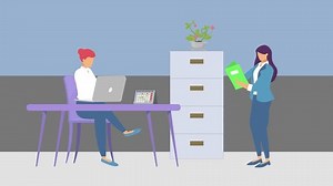 Woman Sitting Desk Laptop People Working Stock Footage Video (100% Royalty-free) 3558930323 | Shutterstock