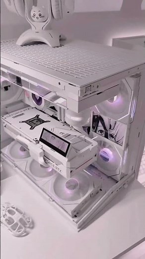 White Pink Themed PC Setup Idea | Aesthestic