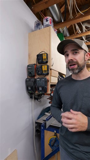 Power Pro Hardware on Instagram: "Need a quick way to mount battery chargers or power strips? Check this method out by @woodshopmike"