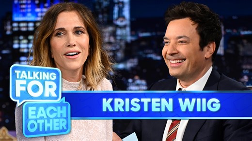 Kristen Wiig and Jimmy take turns answering questions while lip syncing as the other person answers for them as them 🤣 | The Tonight Show Starring Jimmy Fallon