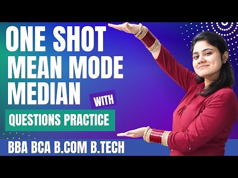 Mean Mode Median one Shot|BBA|BCA|B.COM|Statistics|Dream Maths