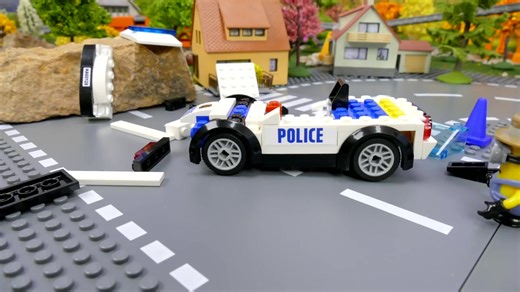 LEGO Police сhase Compilation. Lego Stop Motion Animation