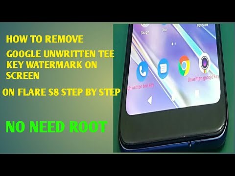 (NO NEED ROOT) HOW TO REMOVE GOOGLE UNWRITTEN TEE KEY OR GOOGLE TEE KEY ON SCREEN