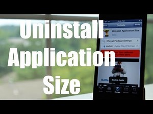 Uninstall Application Size (Cydia Tweak)