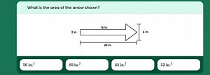 What is the area of the arrow shown in the diagram?The arrow ... | Filo