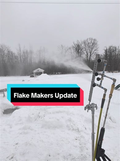 Flake Makers is going to let me keep it!! You guys reached out and commented so many time that I now get to keep it! Now I get to play around with this thing as much as I want! When the weather cooperates I will set this up and let it run for a day and see how much accumulation we can get heck I'll even do a live! . #snowmaker #winter #diy #snow #outdoors