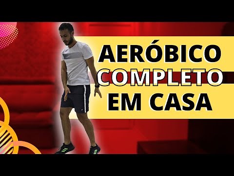 Treino aeróbico para emagrecer ( SUPER TREINO EM CASA ) Exercícios aeróbicos para fazer em casa