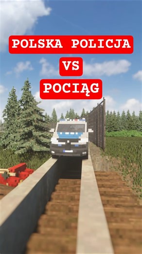 POLSKA POLICJA VS POCIĄG