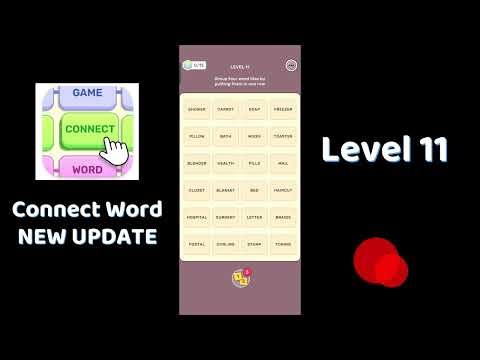 🔠 Connect Word Level 11 Walkthrough 🧩 | Step-by-Step Word Puzzle Solution | SolutionGuruji