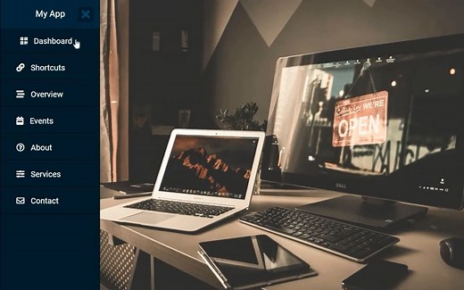 使用 HTML & CSS 制作左侧滑动导航条