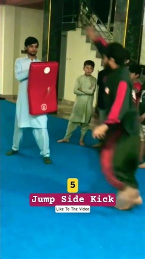 Jump Side Kick Power Test 🥋 | Martial Arts Speed & Control #Shorts
