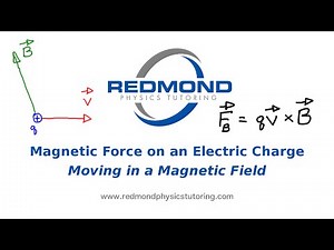Magnetic Force on an Electric Charge Moving in a Magnetic Field - Fb=qv x B