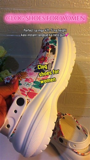 Clog shoes for women recommended sa cute girlie na 4’11 to 5’ ang height kasi nkkatangkad.. #clogshoes #clog #wedge #clogslipper #tiktokmademebuyit