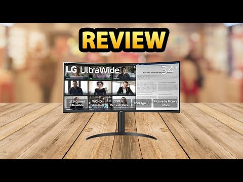 LG 34WR55QK-B 34 inch UltraWide WQHD Curved Monitor ✅ Review