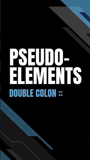 The difference between pseudo-classes and pseudo-elements #css #shorts #webdev #codingshorts