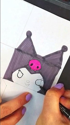 DIY Kuromi paper squishy ✨