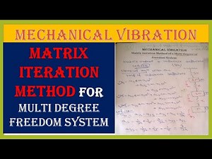 MV76 Matrix Iteration Method for Natural frequencies and Mode shape using #influence coefficients