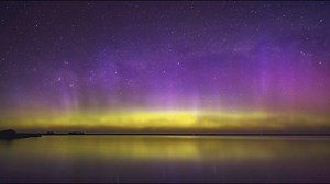 Aurora Australis lightshow.