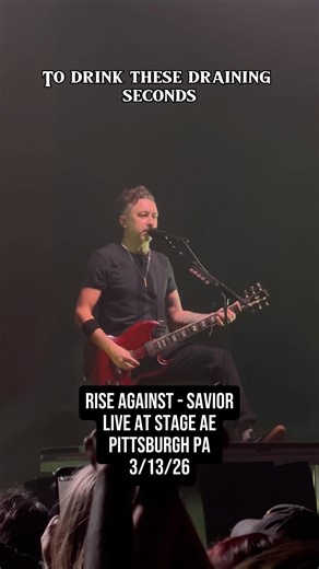 Rise Against - Savior Live Pittsburgh PA #riseagainst #punkrock